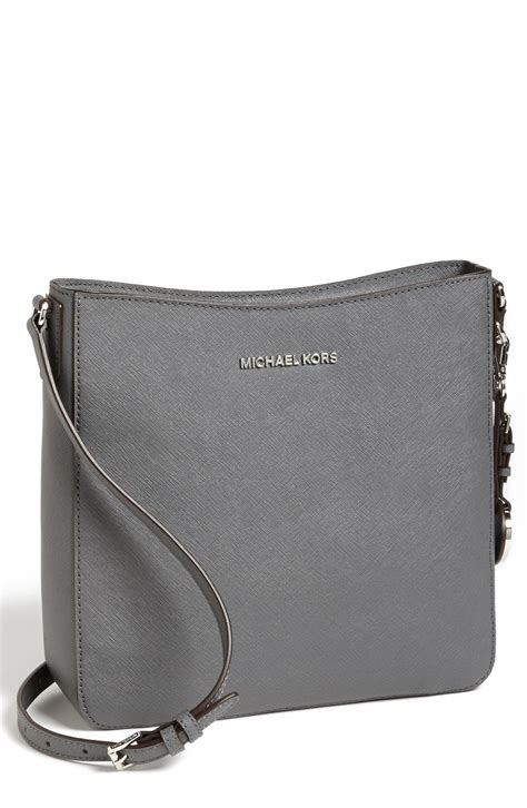 grey michael kors bag cheap|Michael Kors grey crossbody bag.